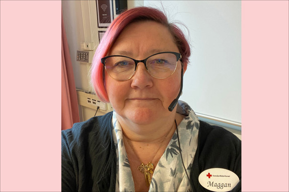 Margareta Jonsson på Röda Korset