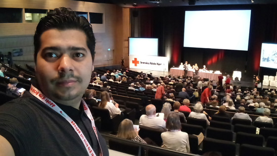 Asem i plenum på Riksstämman i Visby 2019.
