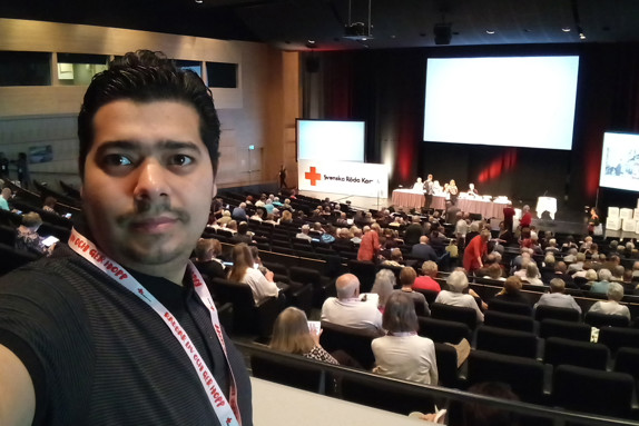 Asem i plenum på Riksstämman i Karlstad 2023.