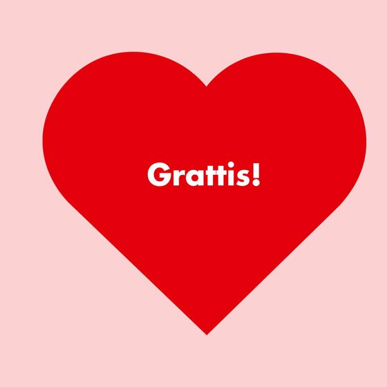 Grattis-hjärta