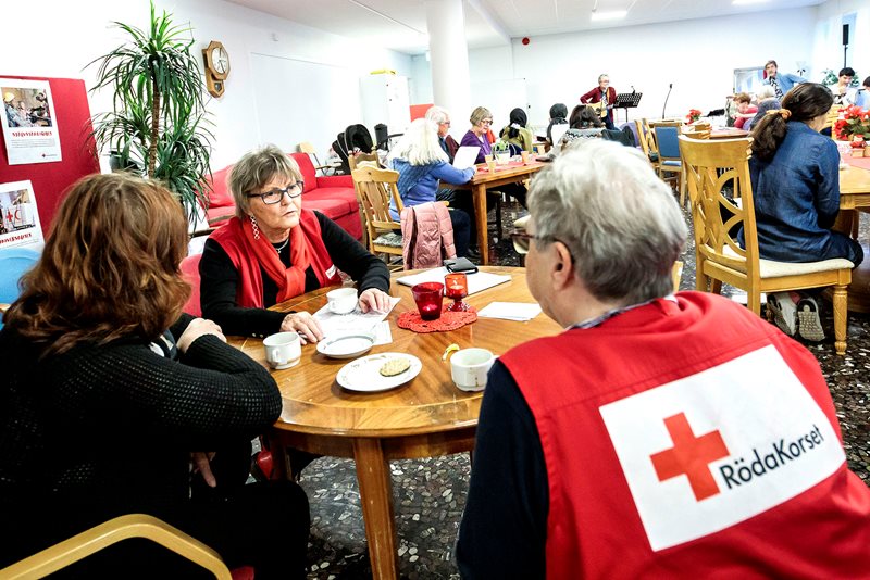 Marie Josefsson, ordförande för Röda Korset i Vänersborg.
