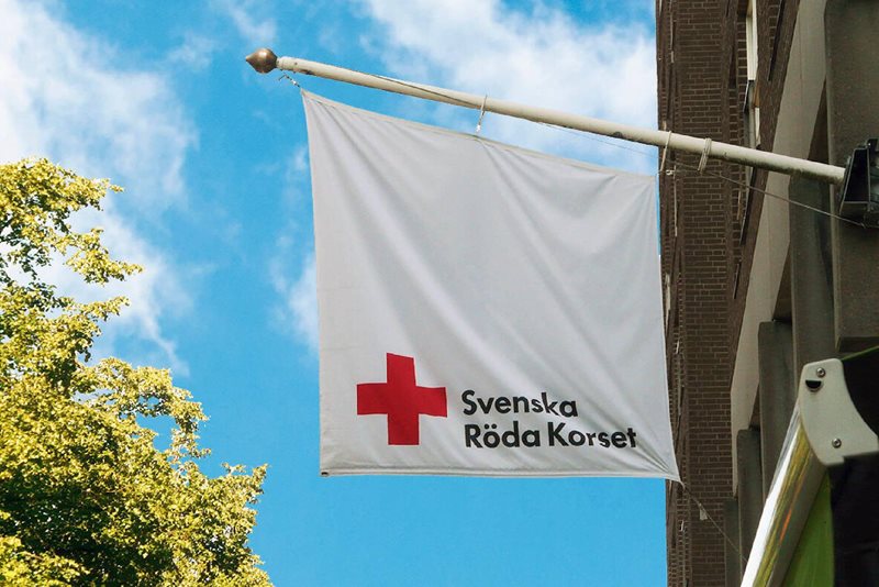 Flagga Svenska Röda Korset
