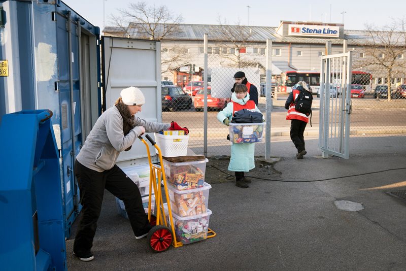 Ukrainare kommer till Sverige - Karlskrona