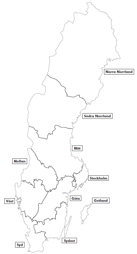Regionkarta