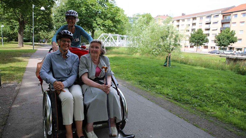 Cykeltur för äldre i Uppsala