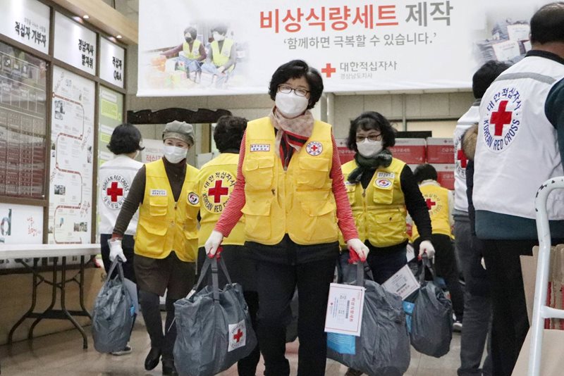 Röda Korsets arbete med coronautbrottet i Sydkorea