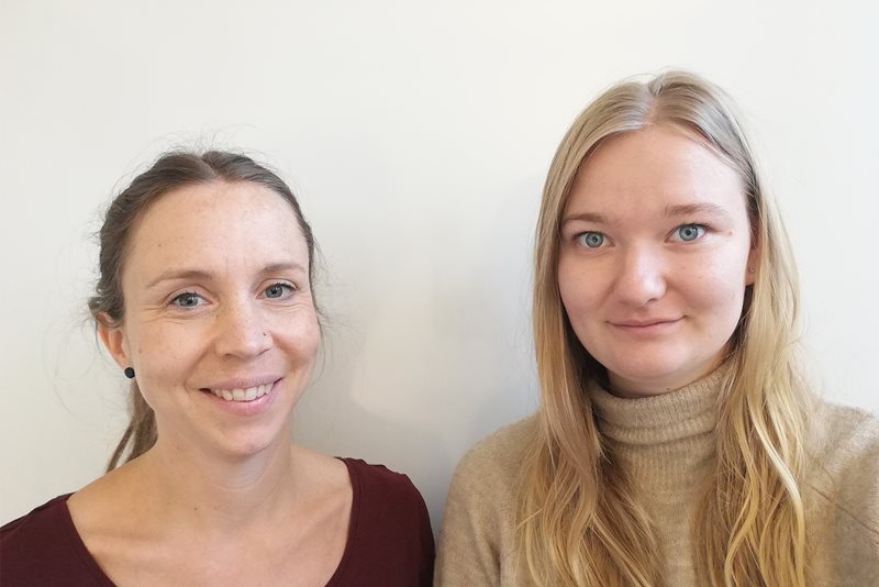 Beata Himmelmann och Elisabeth Marklund, psykologer på Röds Korsets behandlingscenter i Göteborg