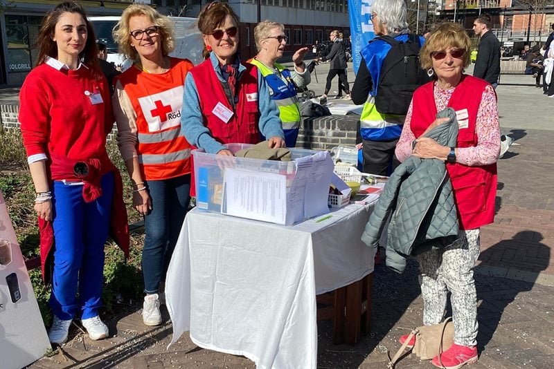 Sollentuna Rödkorskrets deltog den 5 maj i firandet av Medborgardagen i Malmparken i Sollentuna. 