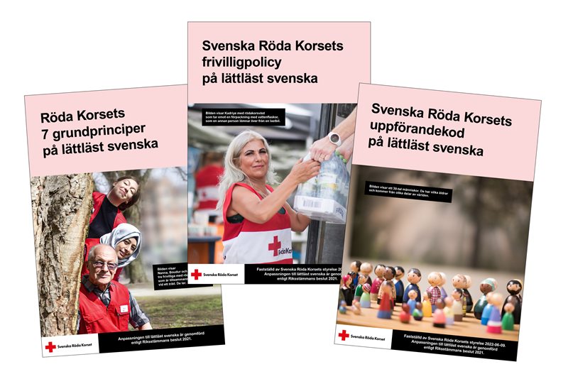 Nu finns grundprinciperna, frivilligpolicyn och uppförandekoden på lättläst svenska.