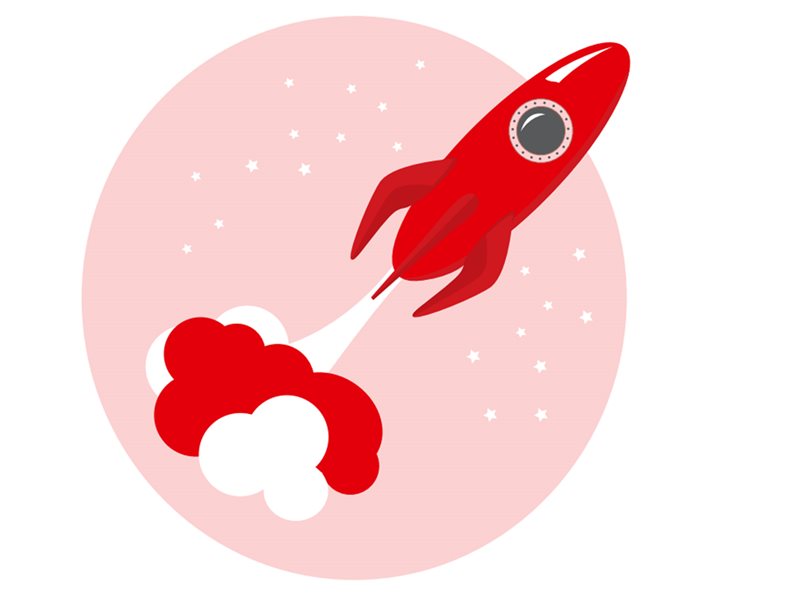 En röd raket som skjuts upp - Förening 2.0